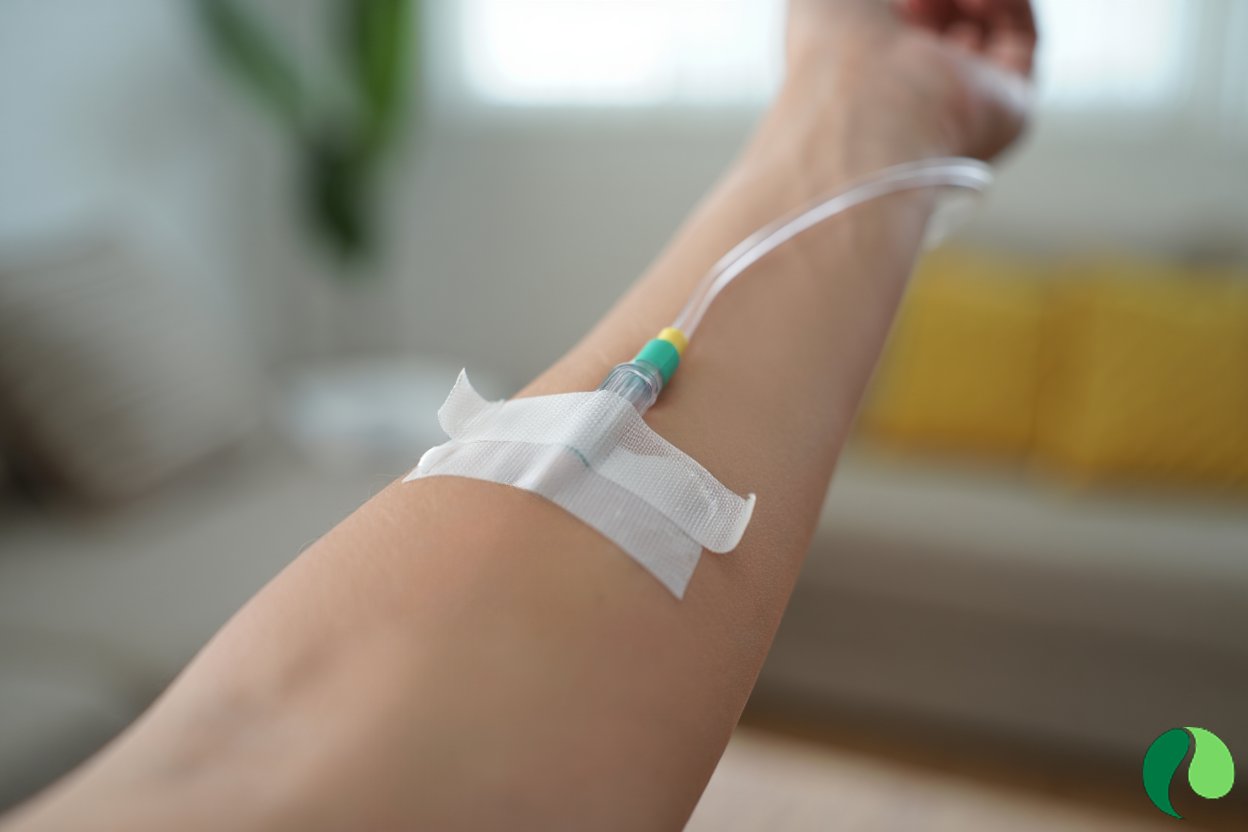 Установка внутривенного катетера для капельницы