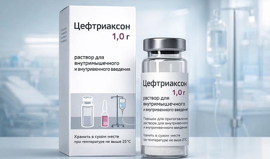 Упаковка Цефтриаксона