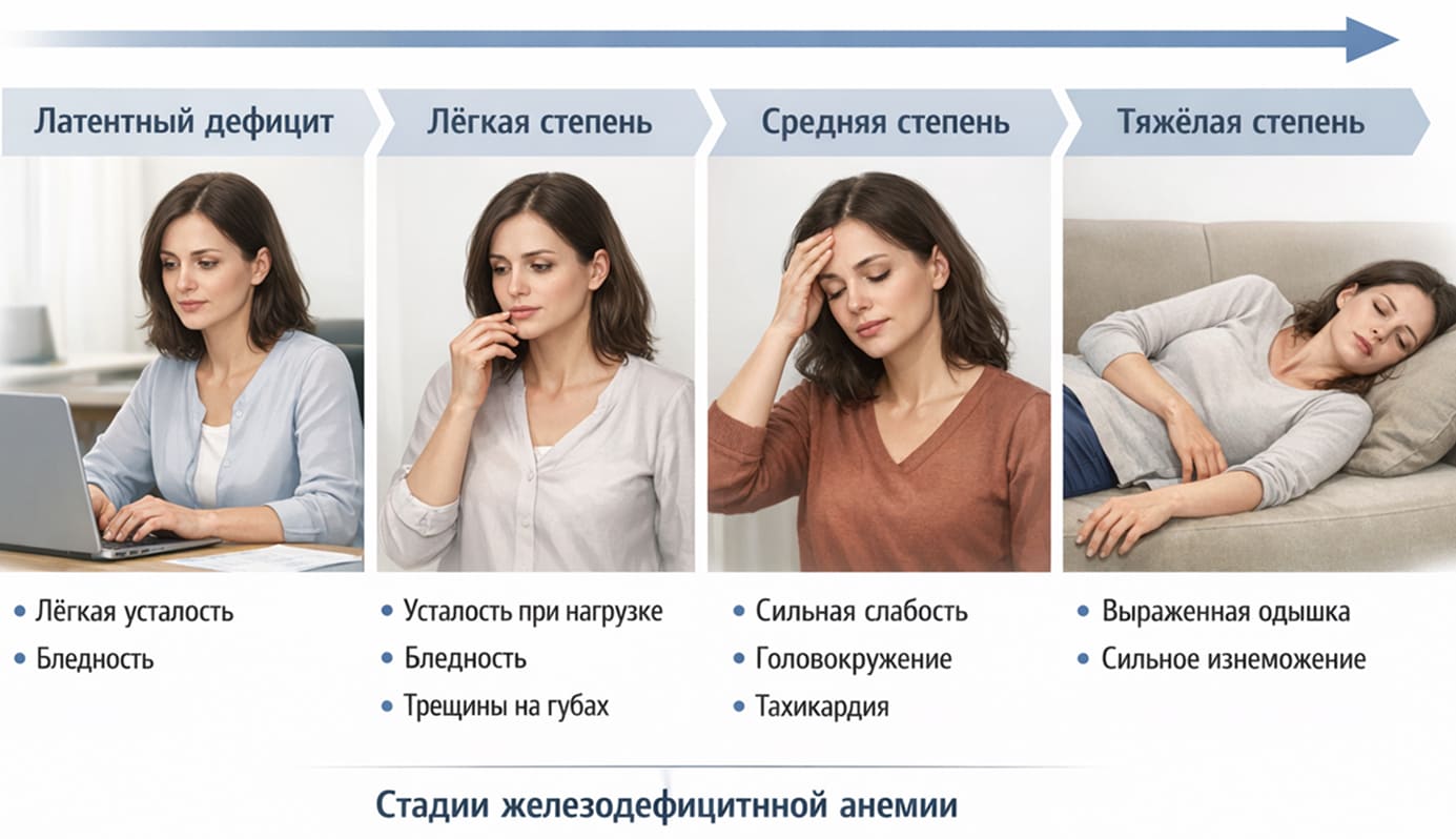 Стадии анемии