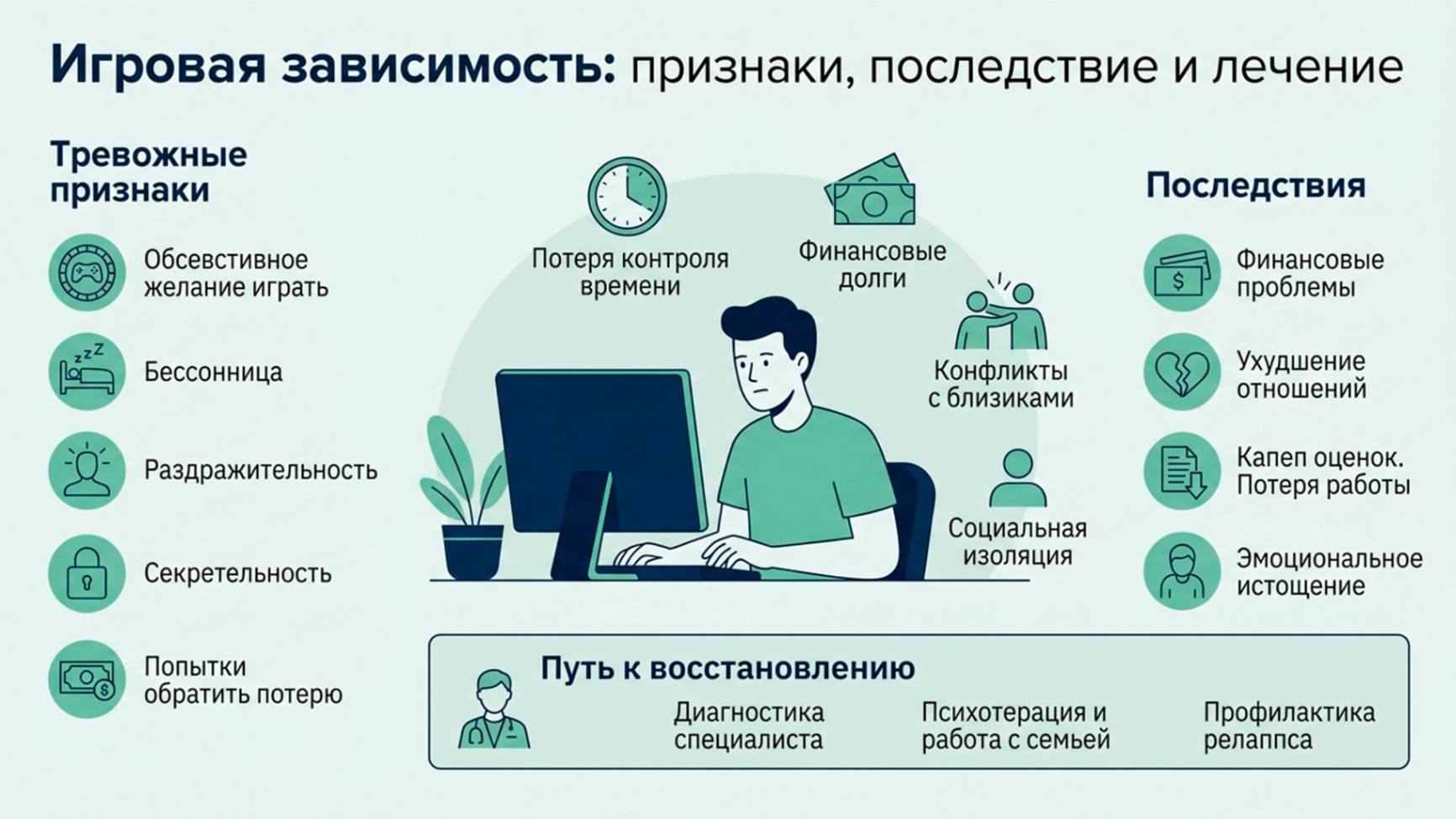 Игровая зависимость — признаки, последствия и методы лечения игромании